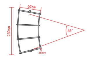 curved track size – virtuecrane